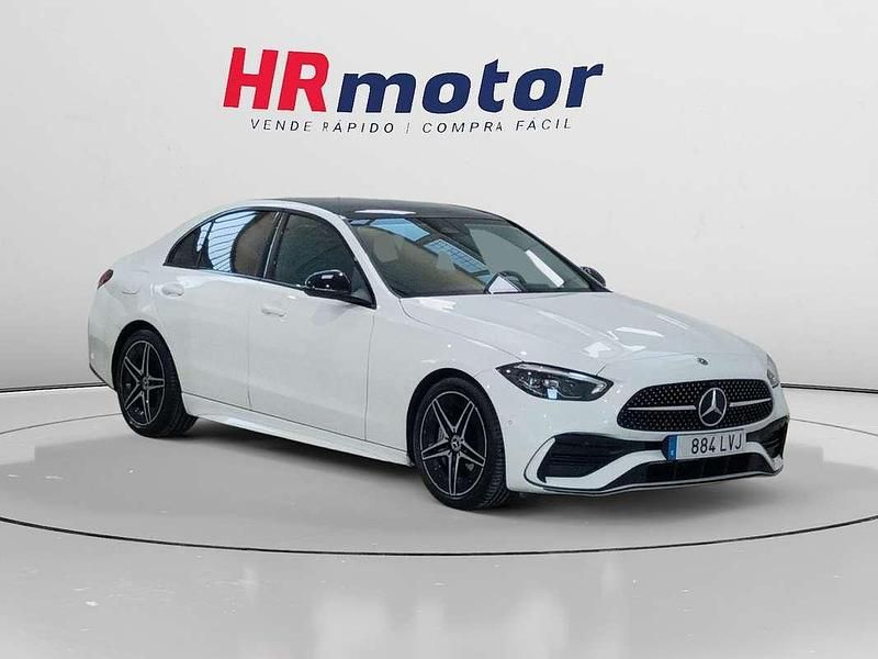Blanco Usado 2021 Mercedes C220 AMG line Berlina | 34.990 € (Precio justo) - Imagen 1/4