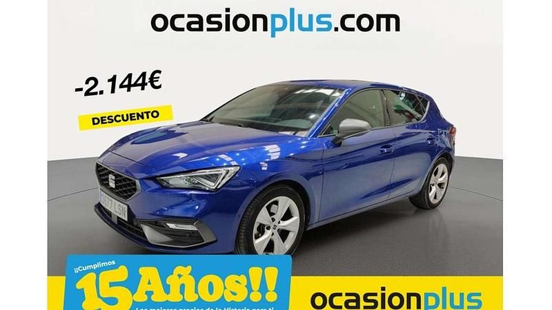 Usado Seat Leon FR 150 CV (110 kW) 2021 Azul Utilitario