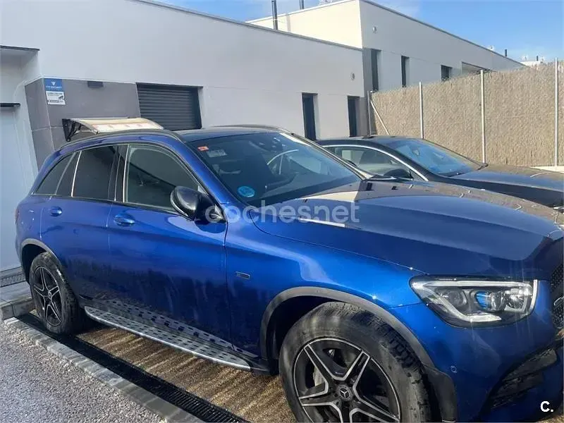 Usado Mercedes GLC300de 306 CV (225 kW) 2020 Azul SUV