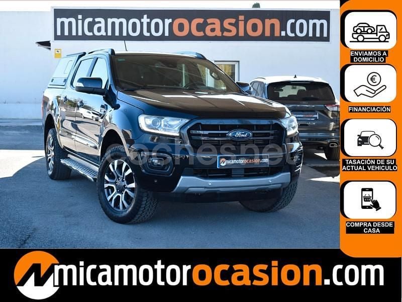 Negro Usado 2019 Ford Ranger Wildtrack Recogida | 32.490 € (Precio justo) - Imagen 1/4
