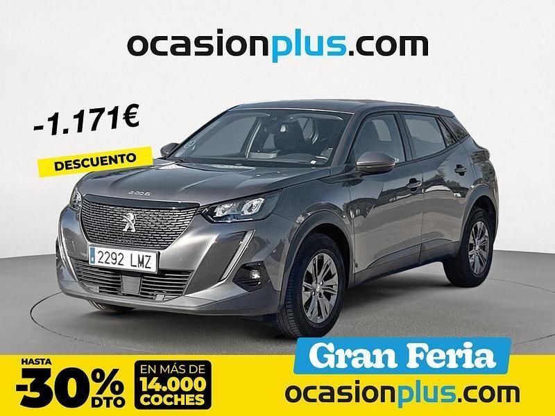 Gris Usado 2021 Peugeot 2008 Active SUV | 12.890 € (Precio justo) - Imagen 1/4