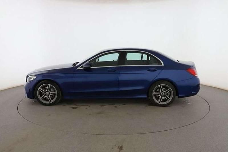 Usado Mercedes C200 AMG line 162 CV (119 kW) 2020 Azul Berlina