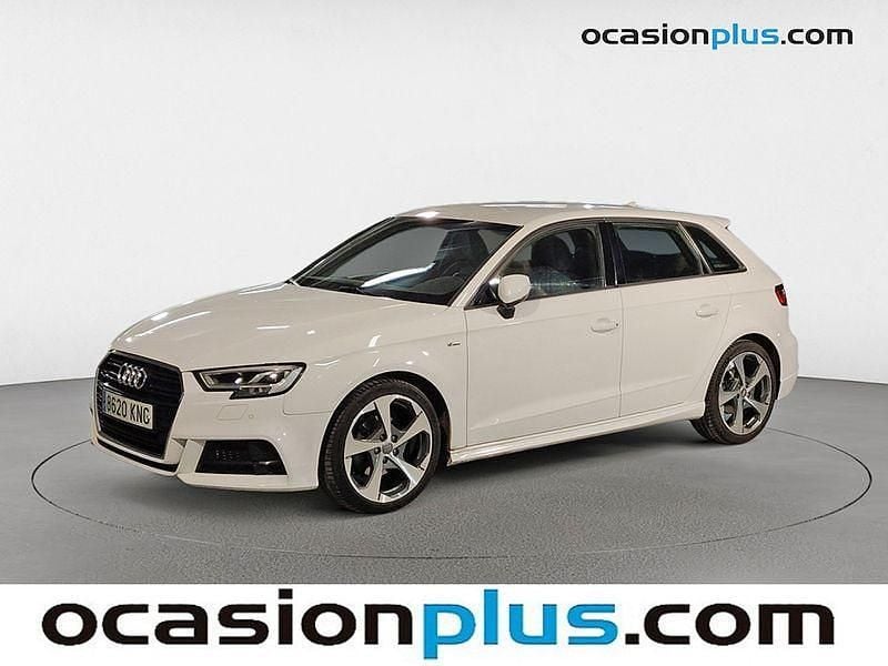 Blanco Usado 2018 Audi A3 Sportback S-Line Utilitario | 18.819 € (Precio justo) - Imagen 1/4
