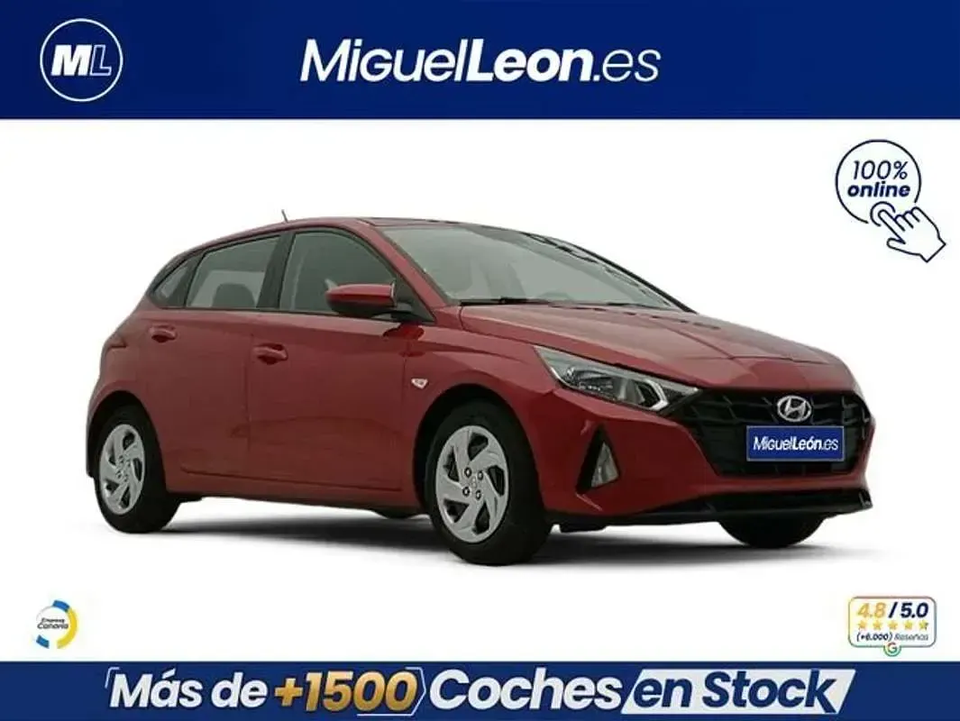 Usado Hyundai i20 84 CV (61 kW) 2021 Rojo Utilitario
