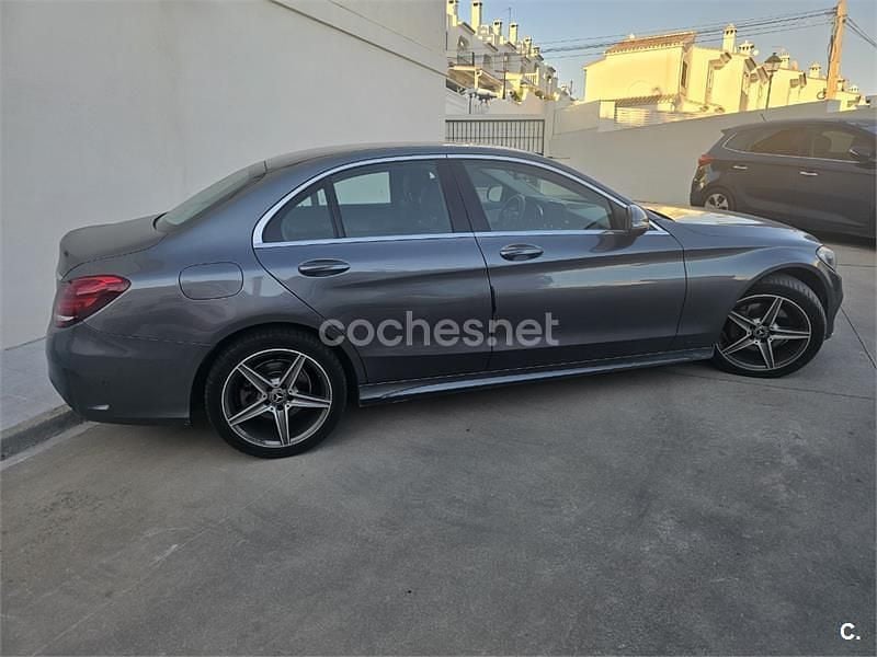 Gris / plata Usado 2017 Mercedes C220 AMG line Berlina | 19.000 € (Super precio) - Imagen 1/4