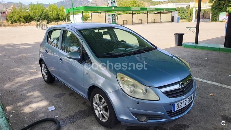 Azul Usado 2009 Opel Corsa Enjoy Berlina | 3500 € (Precio justo) - Imagen 1/4