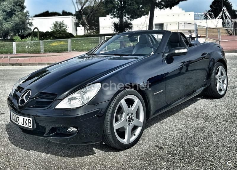 Negro Usado 2004 Mercedes SLK200 Descapotable | 10.999 € (Precio justo) - Imagen 1/4