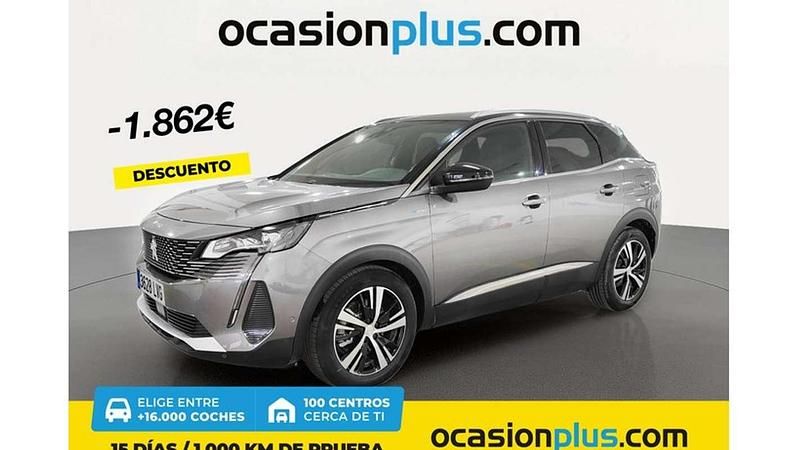 Gris Usado 2021 Peugeot 3008 Active Monovolumen | 18.214 € (Precio justo) - Imagen 1/4
