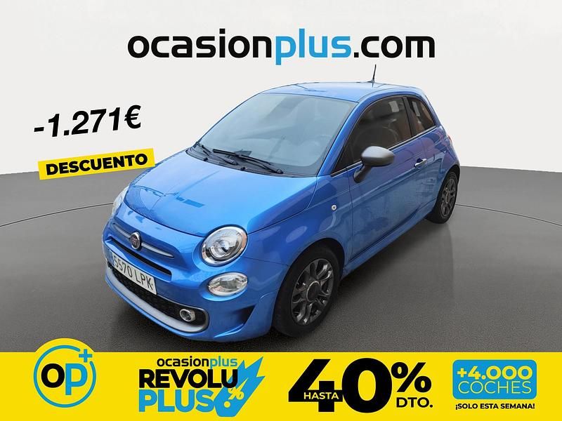 Usado Fiat 500 S 70 CV (51 kW) 2021 Azul Berlina