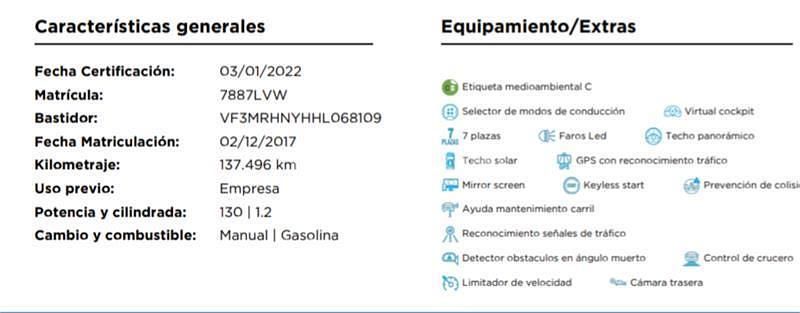Usado Peugeot 5008 GT-line 130 CV (95 kW) 2017 Verde SUV