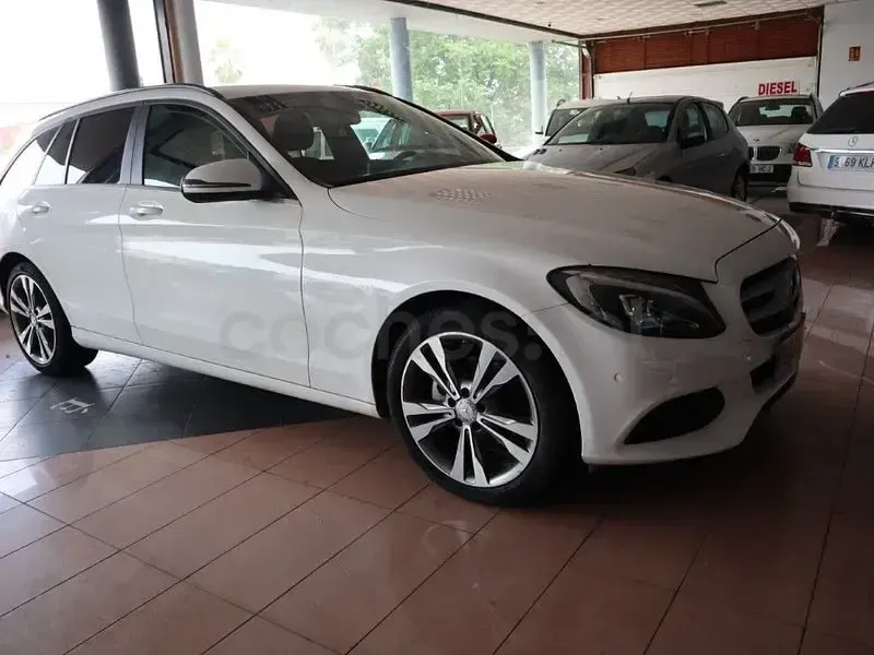 Usado Mercedes C200 Exclusive 136 CV (100 kW) 2016 Blanco Berlina