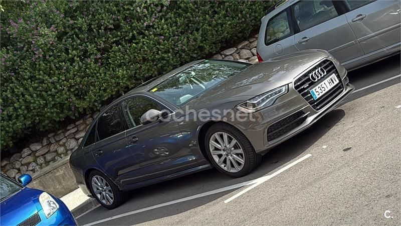 Usado Audi A6 S-Line 245 CV (180 kW) 2014 Granate Berlina