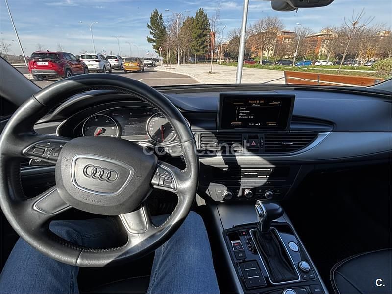 Usado Audi A6 177 CV (130 kW) 2014 Negro Berlina