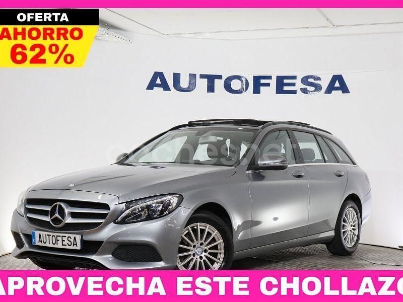 Gris / plata Usado 2014 Mercedes C180 Familiar | 15.350 € (Precio justo) - Imagen 1/4