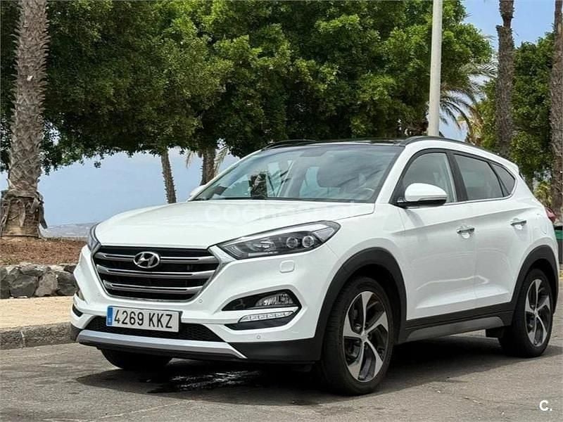 Blanco Usado 2018 Hyundai Tucson SUV | 18.900 € (Precio justo) - Imagen 1/4