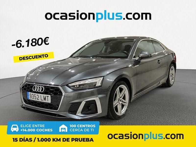 Gris Usado 2021 Audi A5 S-Line Coupe | 31.400 € (Precio justo) - Imagen 1/4