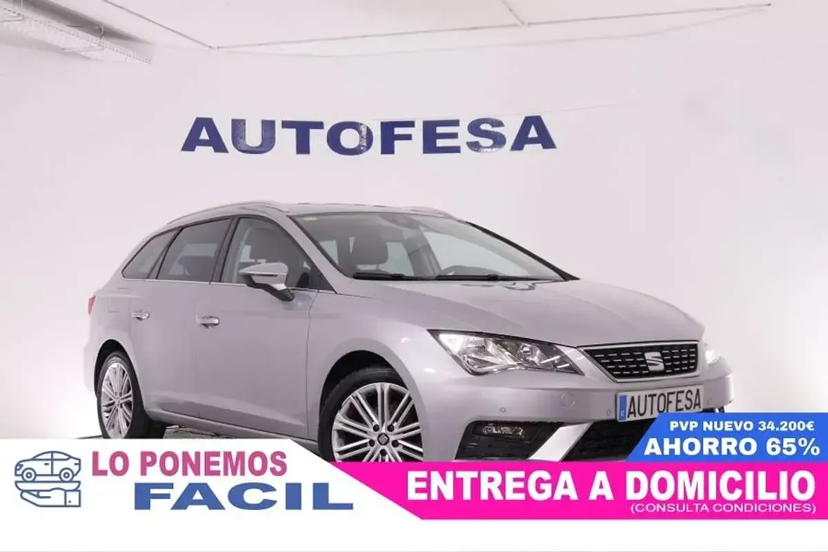 Usado Seat Leon ST 131 CV (96 kW) 2020 Gris Familiar