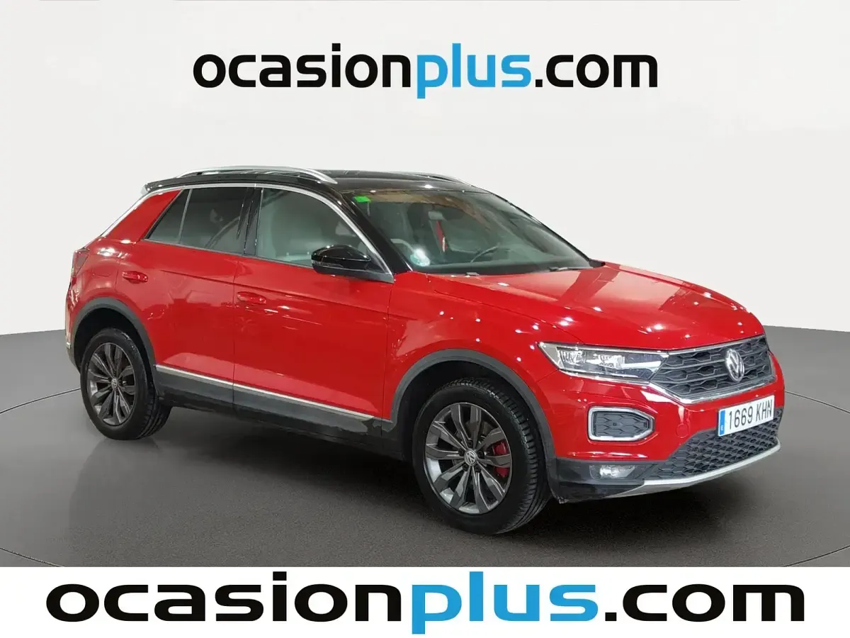 Usado VW T-Roc Sport 150 CV (110 kW) 2018 Rojo SUV