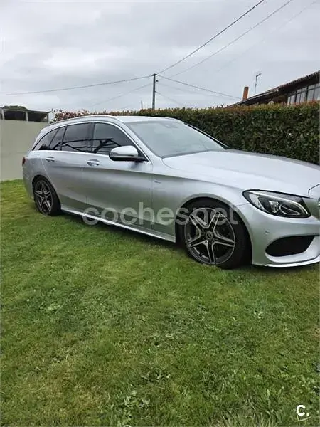 Usado Mercedes C220 AMG 170 CV (125 kW) 2016 Gris / plata Familiar