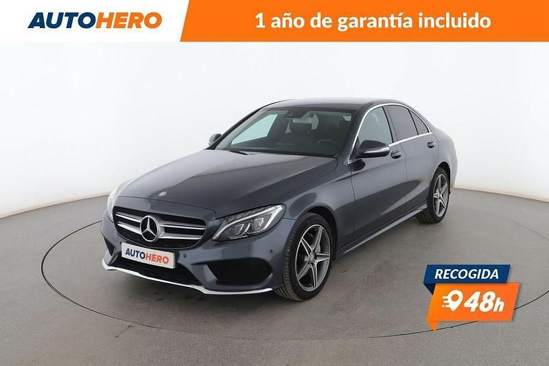 Gris Usado 2014 Mercedes C200 AMG line Berlina | 19.799 € (Un poco caro) - Imagen 1/3