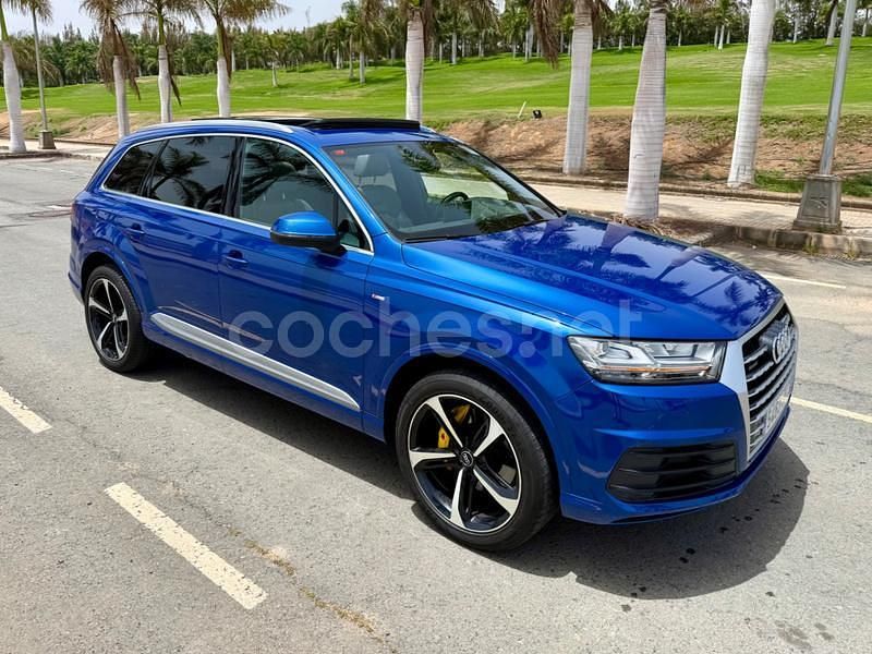 Azul Usado 2017 Audi Q7 Sport SUV | 29.900 € (Precio justo) - Imagen 1/4