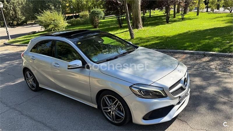 Usado Mercedes A200 AMG line 136 CV (100 kW) 2016 Gris / plata Berlina