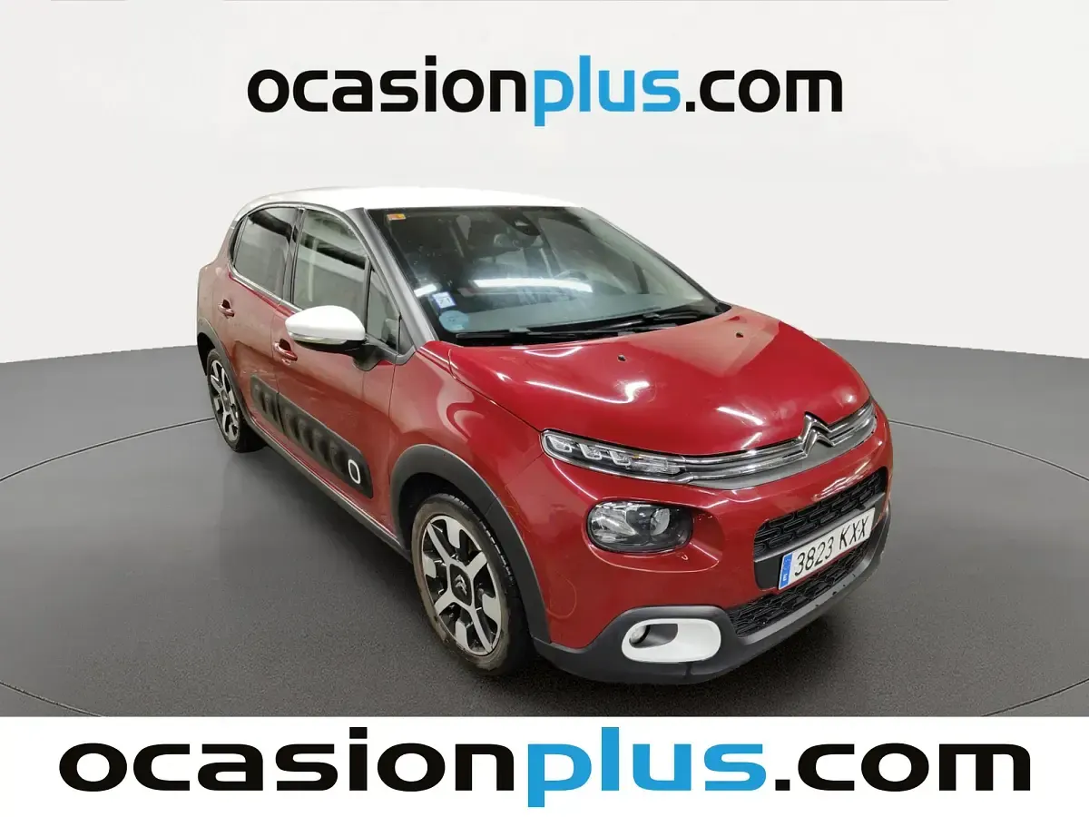 Usado Citroën C3 PureTech 110 CV (80 kW) 2019 Rojo Utilitario