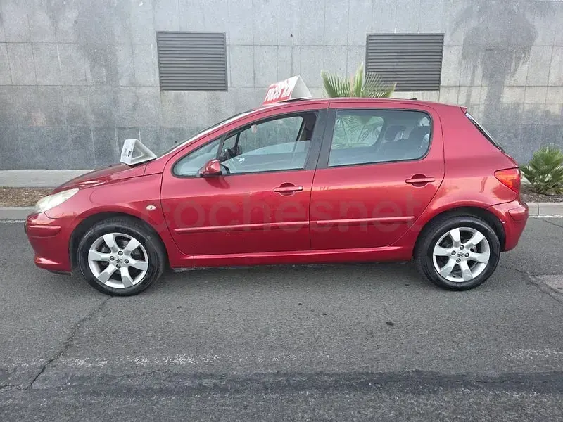 Usado Peugeot 307 110 CV (80 kW) 2007 Granate Berlina