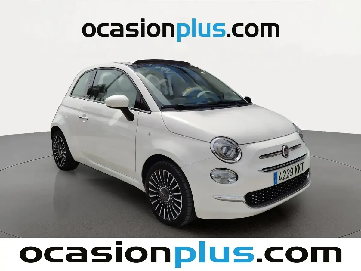 Usado Fiat 500 Lounge 69 CV (50 kW) 2018 Blanco Descapotable