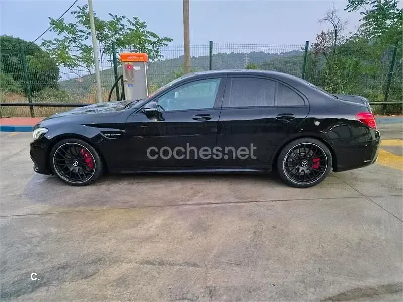 Usado Mercedes C63 AMG 476 CV (350 kW) 2017 Negro Berlina