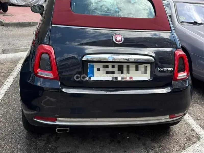 Usado Fiat 500C Dolcevita 70 CV (51 kW) 2021 Negro Descapotable