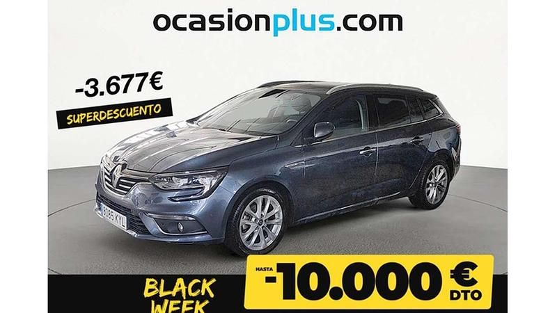 Gris Usado 2019 Renault Mégane GrandTour Zen Familiar | 13.773 € (Precio justo) - Imagen 1/4