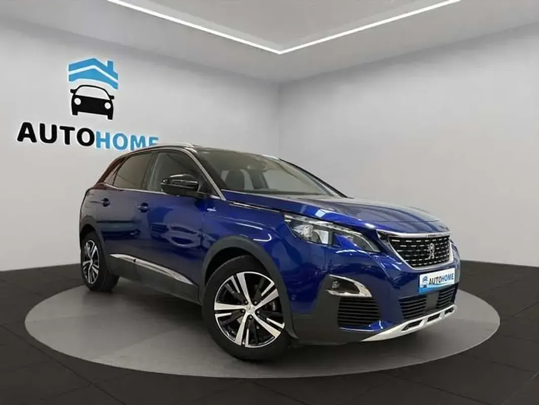 Usado Peugeot 3008 GT-line 131 CV (96 kW) 2018 Azul SUV