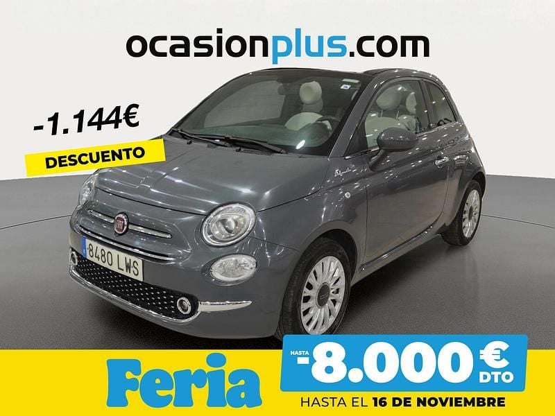 Gris Usado 2022 Fiat 500 Dolcevita Descapotable | 12.590 € (Precio justo) - Imagen 1/4