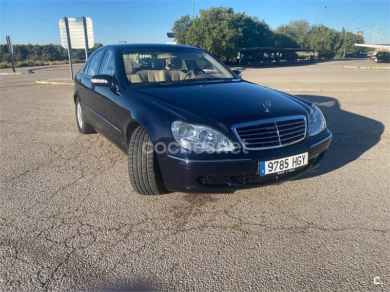 Usado Mercedes S500 306 CV (225 kW) 2003 Azul Berlina