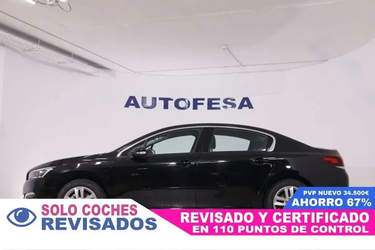 Usado Peugeot 508 Active 140 CV (102 kW) 2015 Negro Berlina