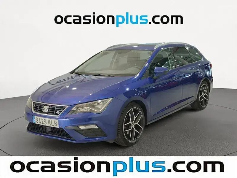 Azul Usado 2018 Seat Leon ST FR Familiar | 15.637 € (Precio justo) - Imagen 1/4