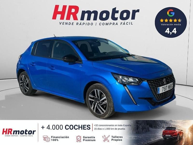 Usado Peugeot 208 Allure 101 CV (74 kW) 2022 Azul Utilitario
