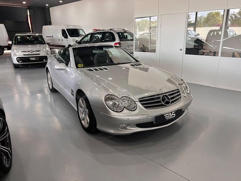Usado Mercedes SL500 306 CV (225 kW) 2002 Gris / plata Descapotable