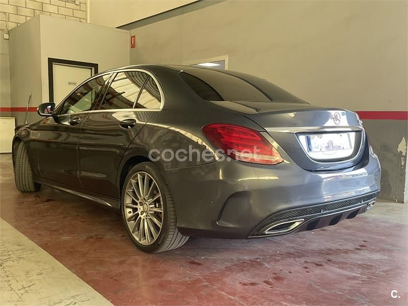 Usado Mercedes C220 AMG 170 CV (125 kW) 2015 Gris / plata Berlina