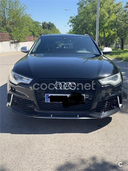 Usado Audi A6 S-Line 313 CV (230 kW) 2014 Negro Familiar