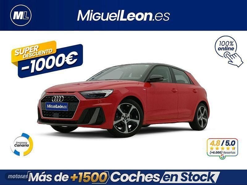 Rojo Usado 2021 Audi A1 Sportback S-Line Utilitario | 18.985 € (Precio justo) - Imagen 1/3