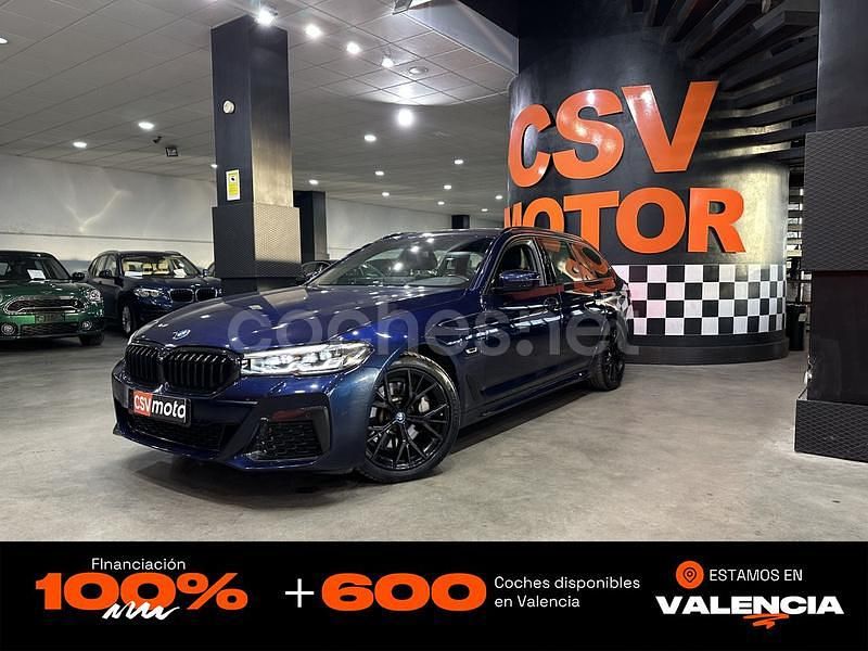Azul Usado 2022 BMW 530e M Sport Familiar | 35.850 € (Precio justo) - Imagen 1/4
