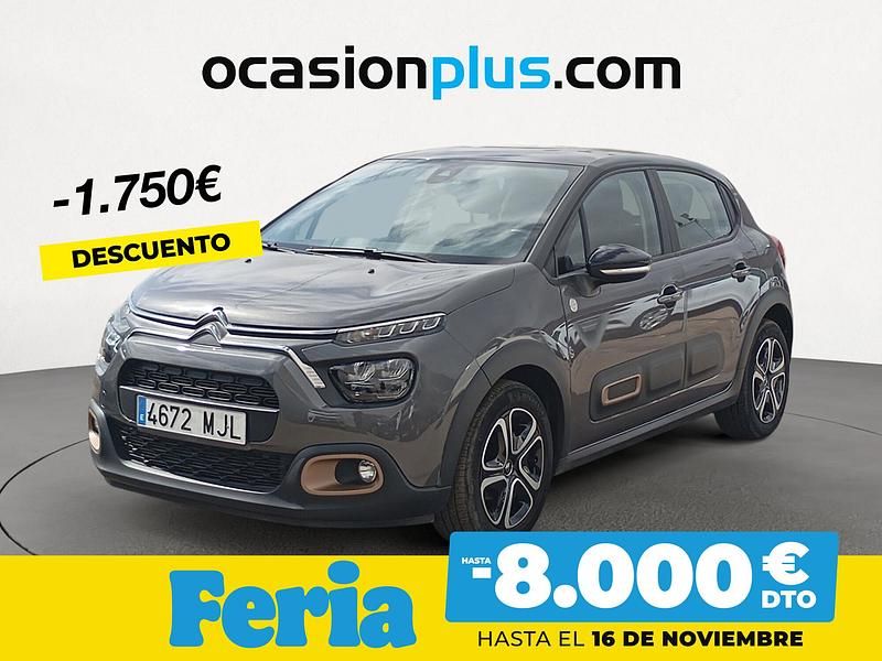 Gris / plata Usado 2023 Citroën C3 PureTech Utilitario | 11.550 € (Precio justo) - Imagen 1/4