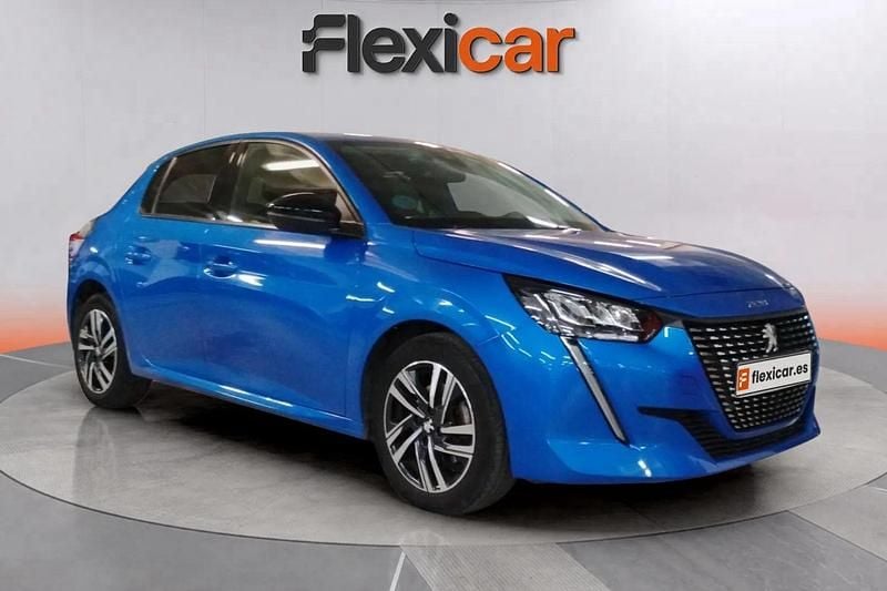 Usado Peugeot 208 Allure 101 CV (74 kW) 2023 Azul Utilitario