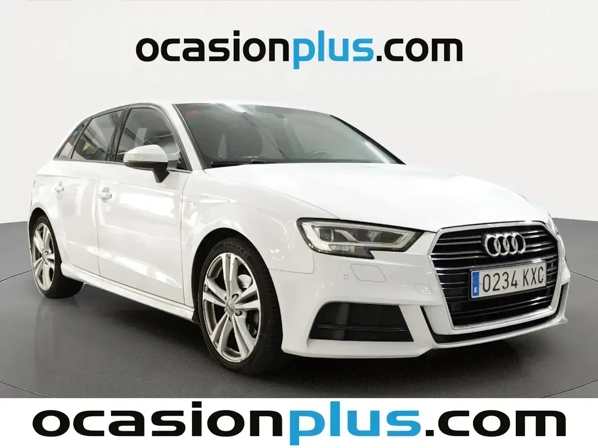 Usado Audi A3 S-Line 150 CV (110 kW) 2019 Blanco Berlina