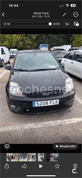 Usado Ford Fiesta 100 HP (73 kW) 2007 Preto Citadino