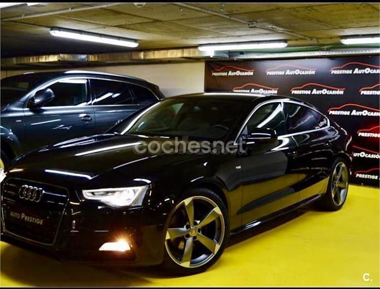 Usado Audi A5 Sportback S-Line 245 CV (180 kW) 2014 Negro Utilitario