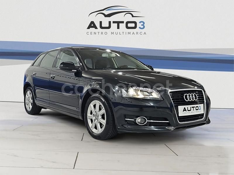 Negro Usado 2011 Audi A3 Sportback Ambition Berlina | 11.500 € (Caro) - Imagen 1/4