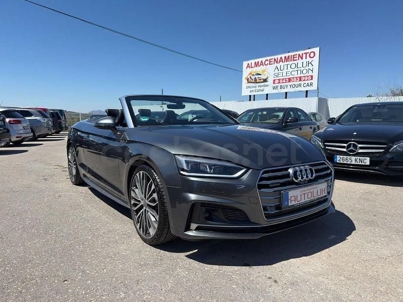 Usado Audi A5 Cabriolet S-Line 286 CV (210 kW) 2018 Gris / plata Descapotable